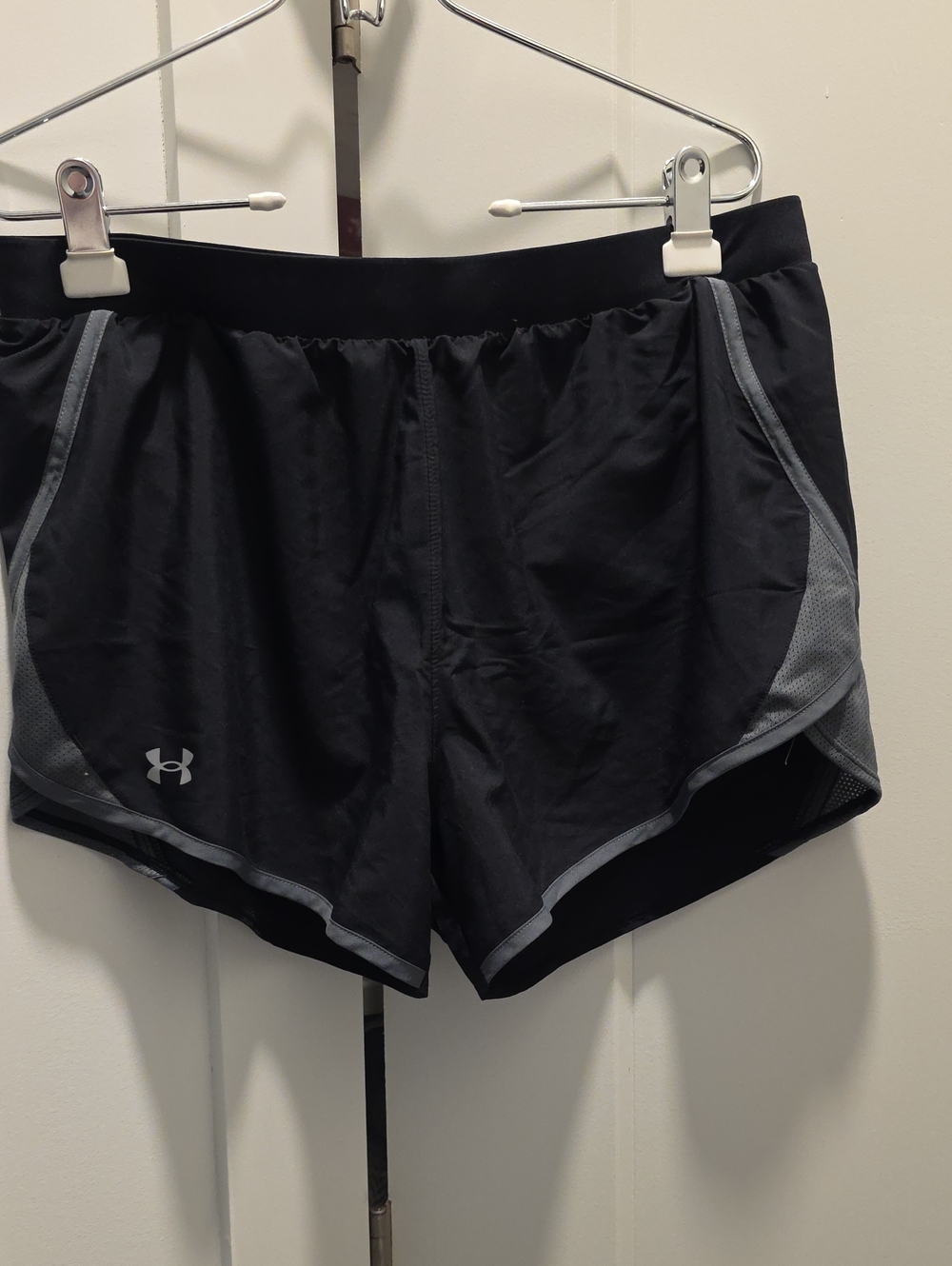 Under Armour Black and Gray Women's Athletic Shorts